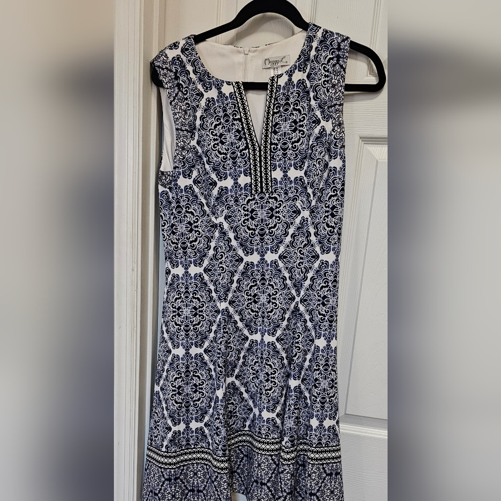 Maggie L fit and flare sleeveless dress
